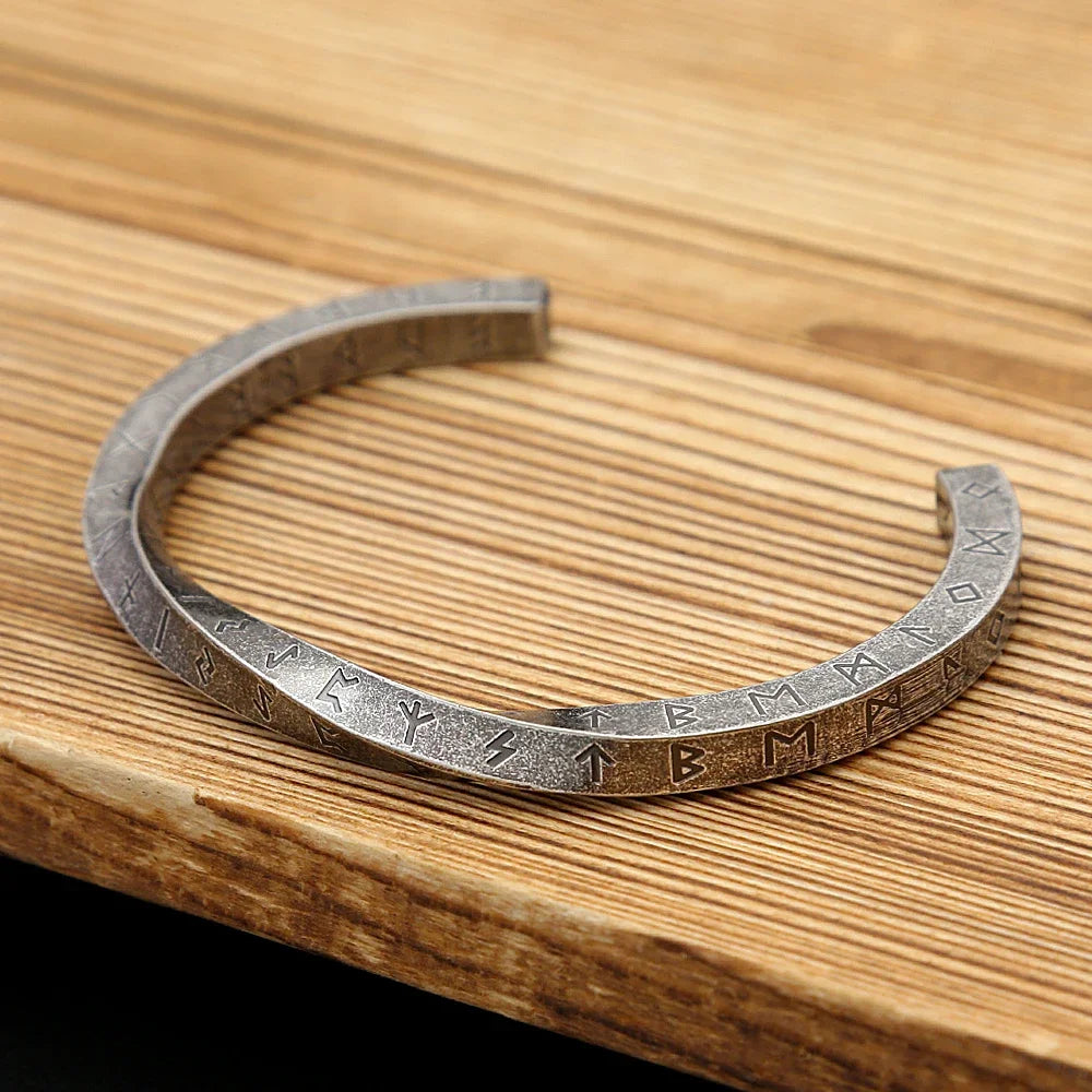 Viking Bracelet – Nordic Rune Bangle Gothic Punk Statement