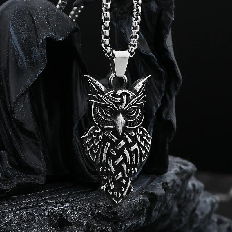 Owl Necklace – Majestic Pendant Gothic Punk Dark Statement