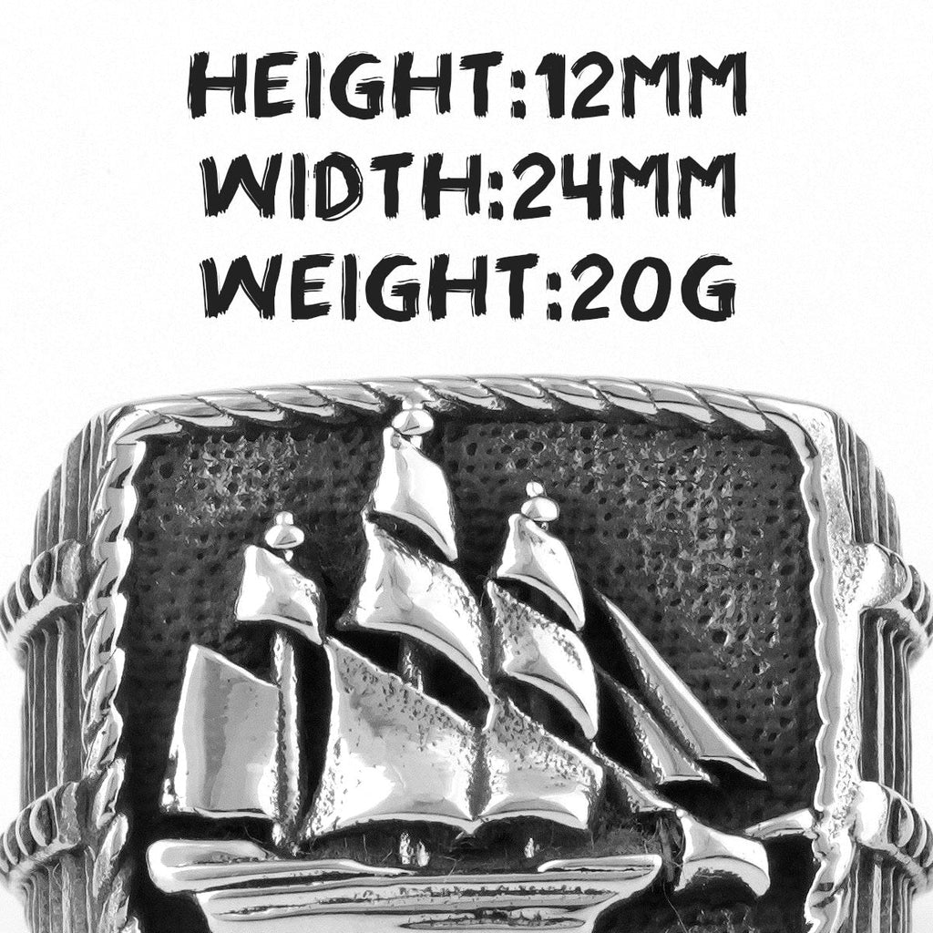 Statement Ring – Starboard Smooth Sailing Gothic Punk Biker