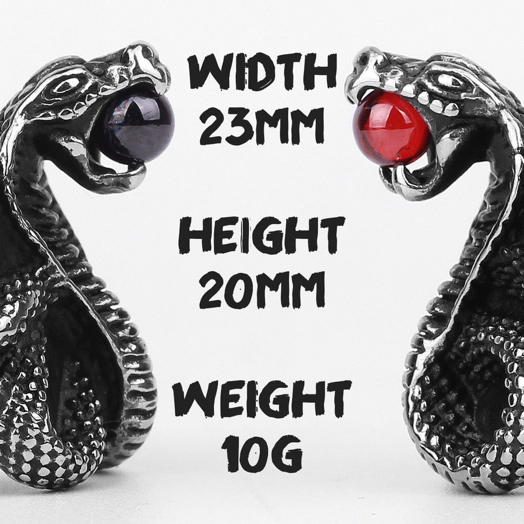 Snake Ring – Cobra Punk Rock Hip Hop Biker Gothic Statement Ring