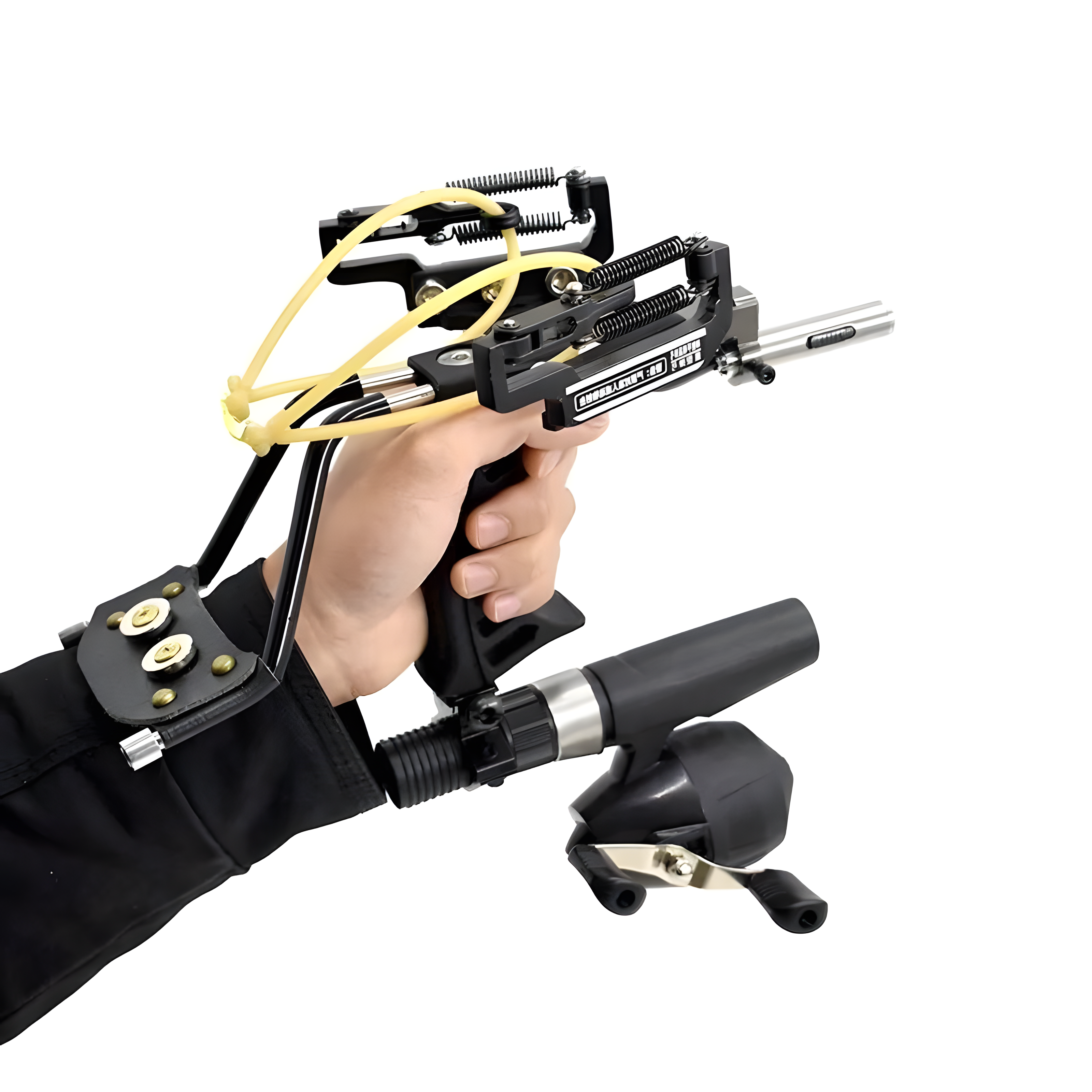Slingshot for Adults – Complete Slingshot Fishing Set with Reel Darts Bands Gloves & Laser Sight