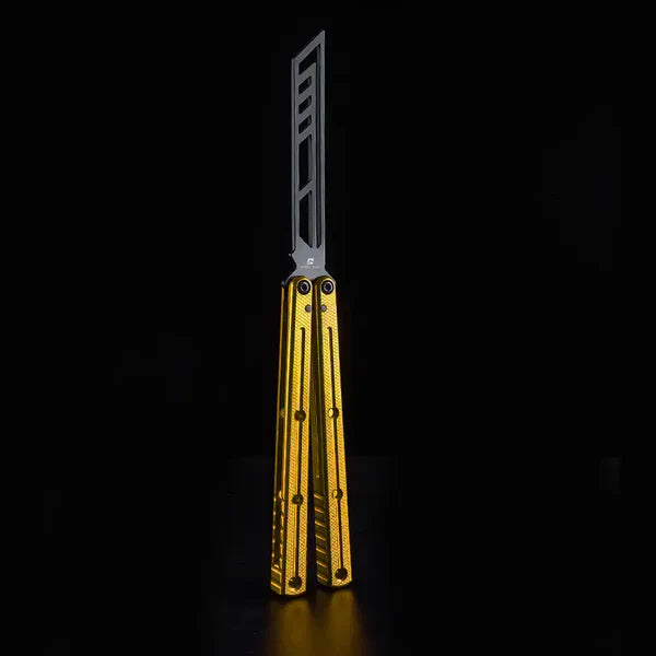 Balisong Trainer Krake Raken V3 - Armed Shark Butterfly Knife 7075 Aluminum 36 Colors