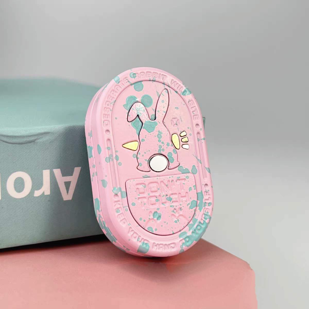 Fidget Slider Stainless Steel Rabbit Sound Feedback - 86g CNC Ding EDC Stress Relief Collectible