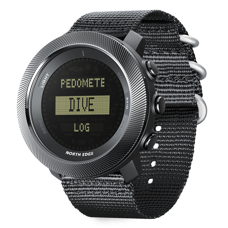 Military Tactical Watch 50M Waterproof Compass Altimeter Outdoor Hiking Camping Men