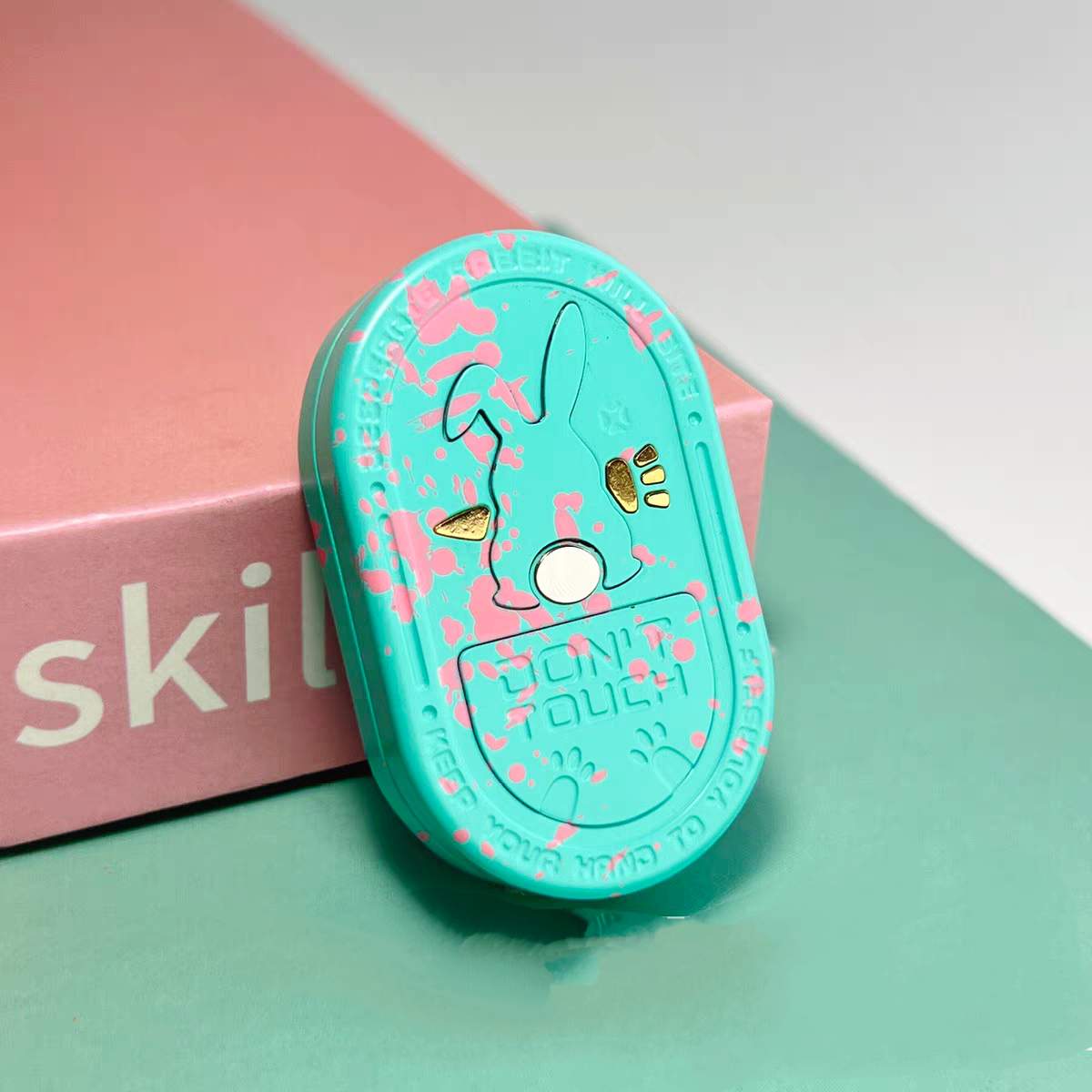 Fidget Slider Stainless Steel Rabbit Sound Feedback - 86g CNC Ding EDC Stress Relief Collectible