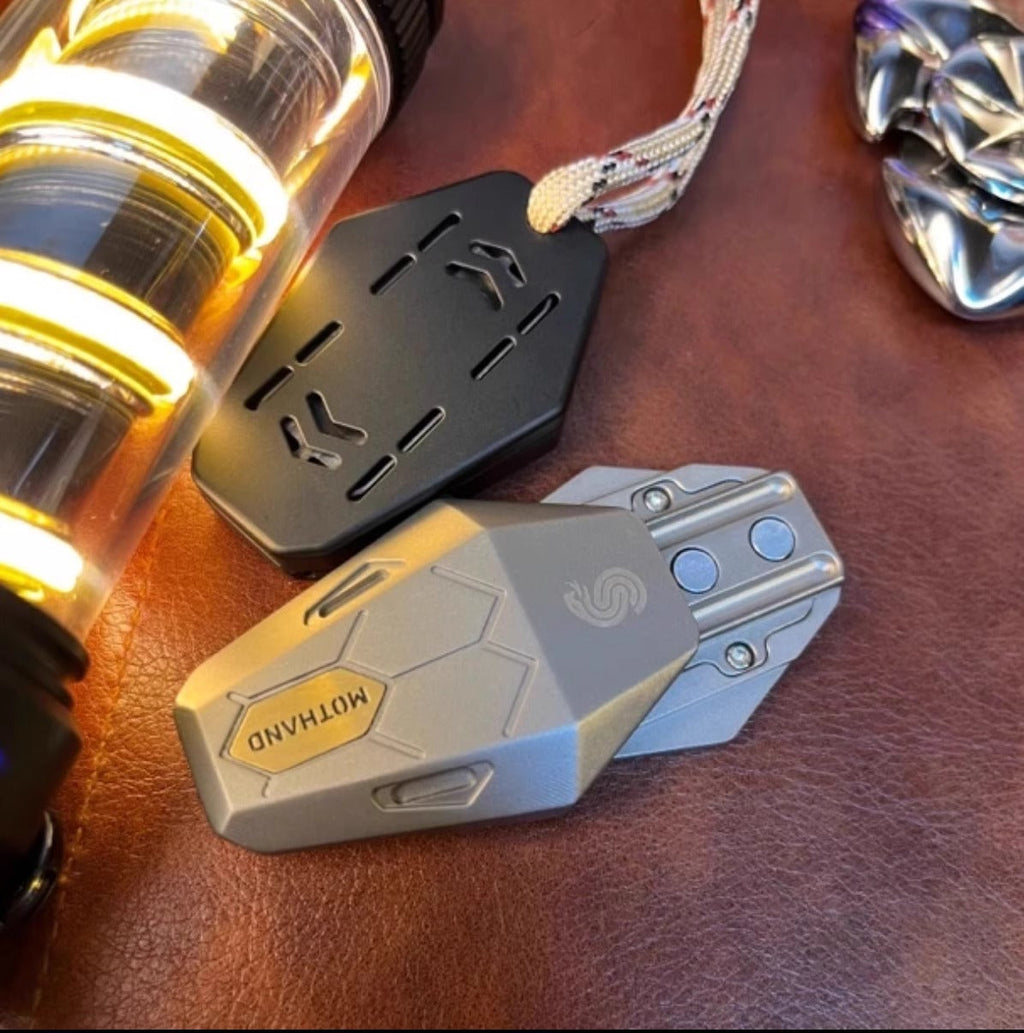 Serpentis Titanium Magnetic Fidget Slider - Precision Sound Chamber EDC