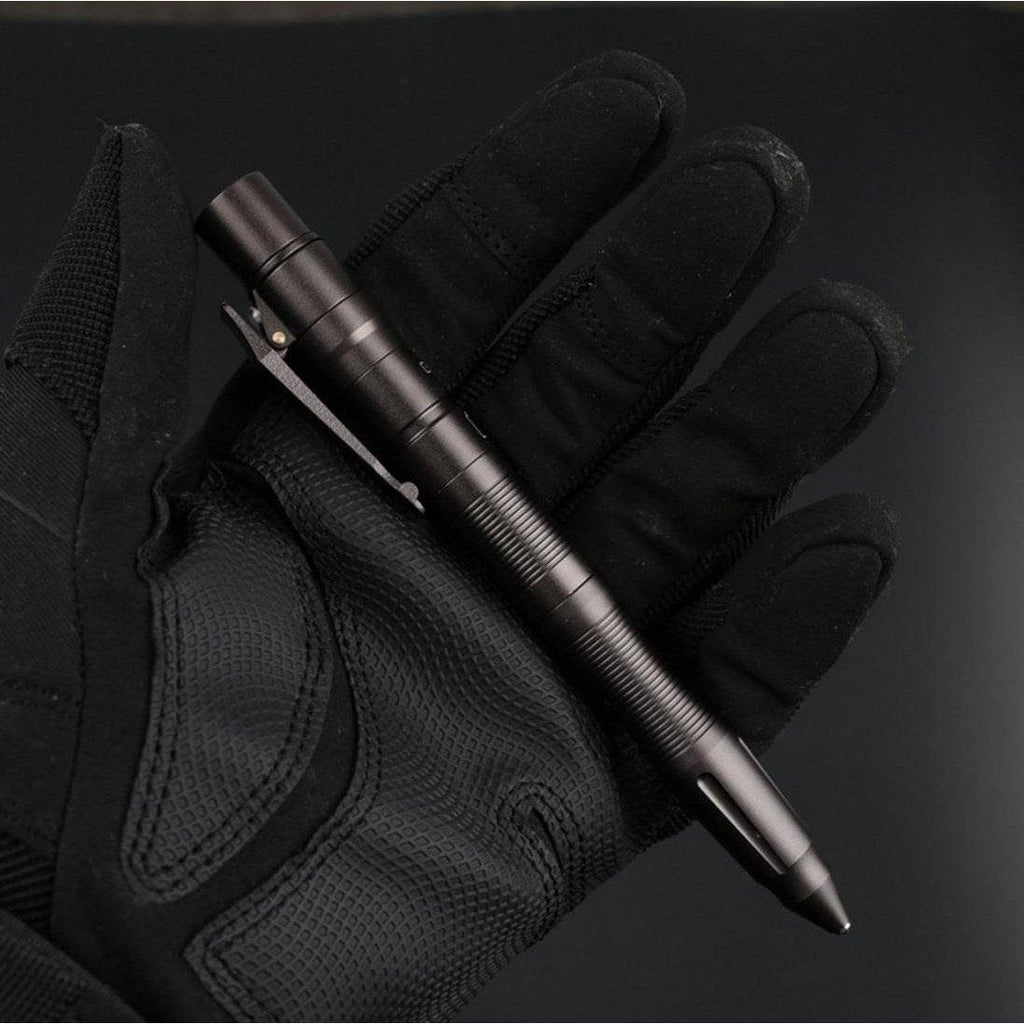 Aluminum Tactical Pen - Flashlight Tungsten Tip USB Rechargeable TSA Approved