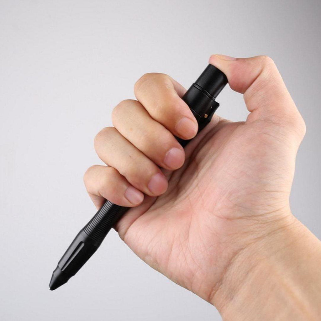 Aluminum Tactical Pen - Flashlight Tungsten Tip USB Rechargeable TSA Approved