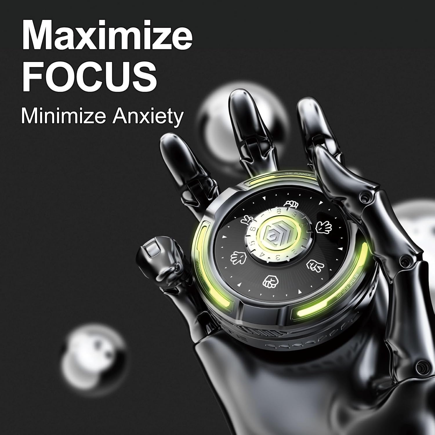 Fidget Spinner Metal Wheel of Fate Smooth Spin EDC Stress Relief Focus Desk Toy
