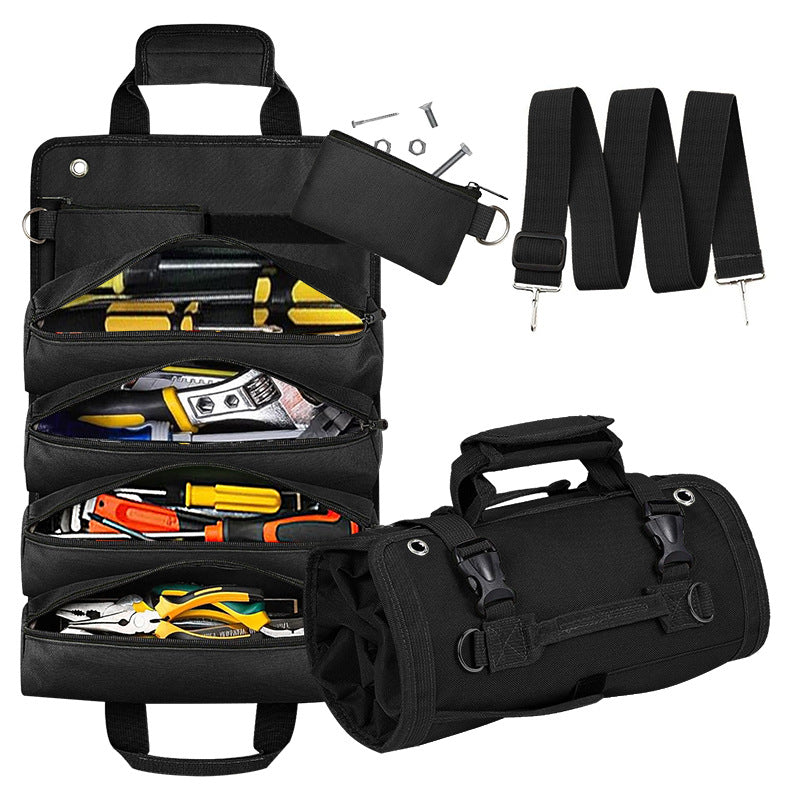 Multi-Functional Roll-Up Tool Organizer - Versatile Storage Bag for Tools & Hardware EDC