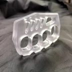 Brass Four Finger Knuckles – PVC Plastic with 14mm Ultra Thick Non-Metal Lightweight variant image