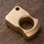 Brass Ring – H59 Single Finger with 18mm Ultra Thick Stonewash Antique Heavy detail image - detail view 3