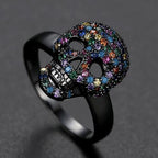 Calavera Skull Ring – CZ Crystal Iced Out Bling Gothic Punk Statement product image
