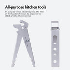 Camping Tool – Pure Titanium Tongs with 3-in-1 Pot Gripper, Bottle Opener & Wrench detail image - detail view 11