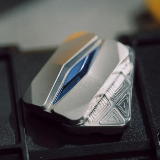 Titanium Mountain Fidget Slider - Damped Precision EDC