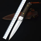 Damascus Fixed Blade Knife – Artisan with G10 Handle EDC for Everyday Utility, Collecting detail image - detail view 6