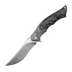 Damascus Folding Knife – Night Owl M390 Tactical with Carbon Fiber Handle variant image - product view 10