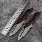 Damascus Folding Knife – Steel Pocket Mechanical Lock Camping EDC Collector detail image - detail view 4