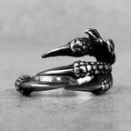 Dragon Claw Ring – Gothic Fantasy Punk Hip Hop Biker Statement detail image