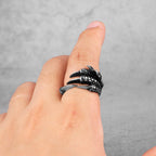 Dragon Claw Ring – Gothic Fantasy Punk Hip Hop Biker Statement detail image - detail view 4