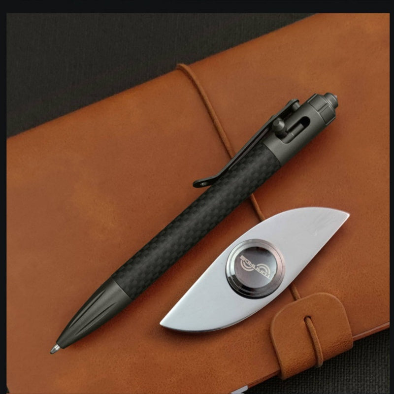 Tactical Pen Carbon Fiber Bolt-Action – Tungsten Steel Glass Breaker EDC Pen