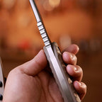 EDC Knife – TitanForge VG10 Heavy-Duty Tactical Camp for Everyday Utility, Collecting detail image - detail view 5