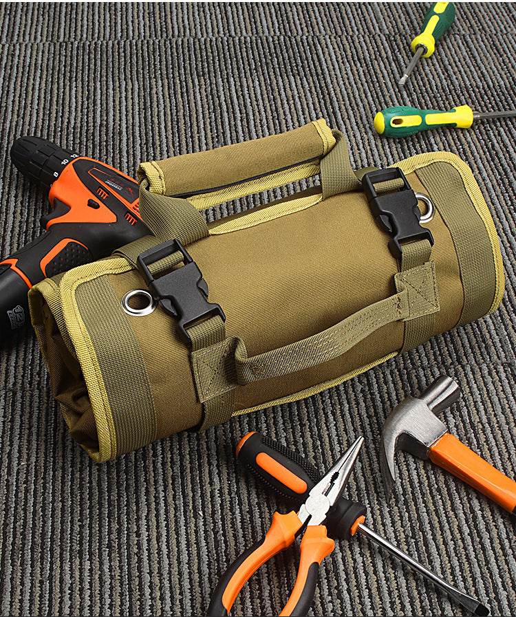 Multi-Functional Roll-Up Tool Organizer - Versatile Storage Bag for Tools & Hardware EDC