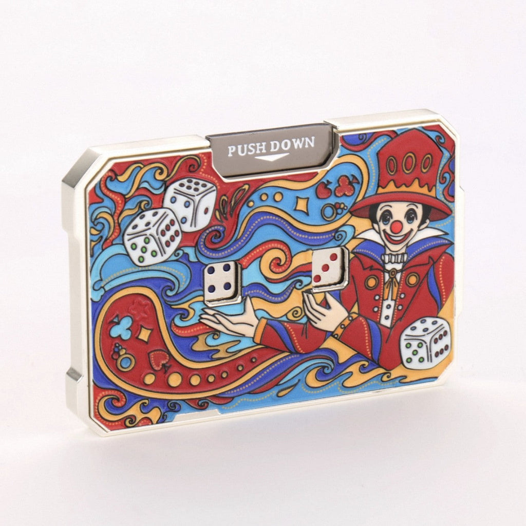 DiceMaster Pro Metal Mechanical Dice Game Fidget | Quick-Press Button System