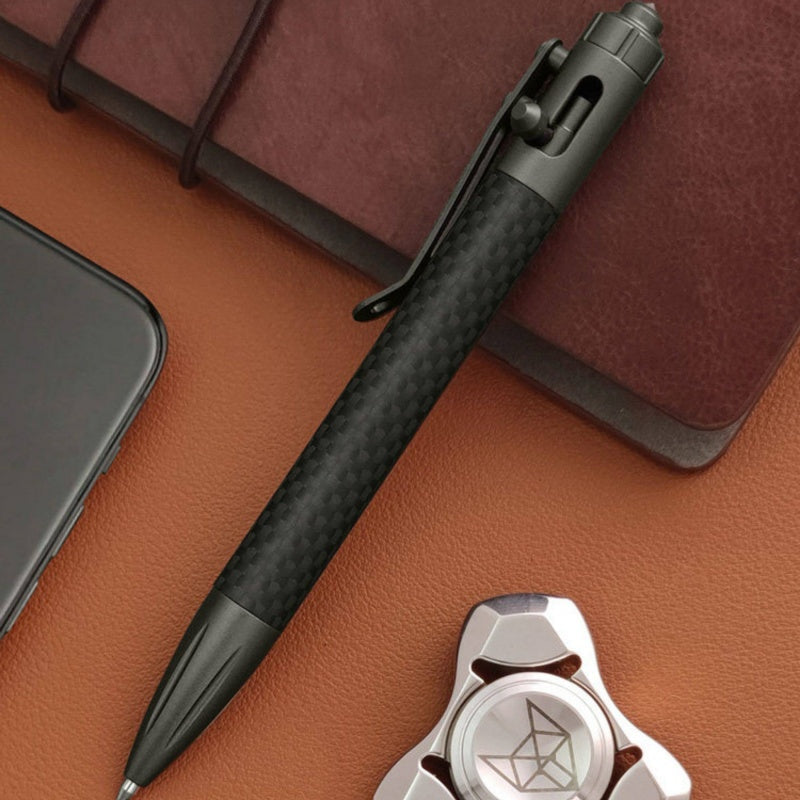 Tactical Pen Carbon Fiber Bolt-Action – Tungsten Steel Glass Breaker EDC Pen