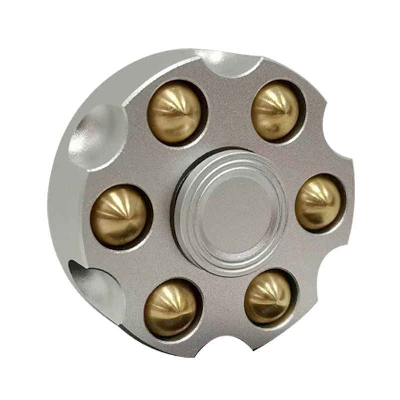 Spin Chamber Revolver Fidget Spinner - Metal EDC Stress Relief Toy