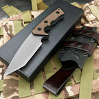 Fixed Blade Knife – Camping G10 Handle Custom Engraving Hunting Survival Tactical EDC detail image - detail view 6