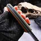 Fixed Blade Knife – G10 Handle Kydex Sheath Stonewash Heavy Duty Survival Camping detail image - detail view 4