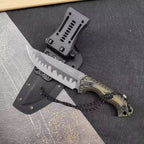 Fixed Blade Knife – M26 Straight with Wave-Pattern with G10 Handle & Kydex Sheath Tactical detail image - detail view 3
