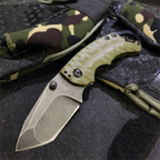 Folding Knife – Kershaw 8750 Pocket with 8Cr13MoV Tanto Blade with Dual Thumbstuds EDC detail image - detail view 13