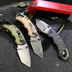 Folding Knife – Kershaw 8750 Pocket with 8Cr13MoV Tanto Blade with Dual Thumbstuds EDC detail image - detail view 9