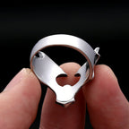 Gothic Bat Ring – Stainless Steel with Punk Biker Wide Band for Alternative Styling detail image - detail view 6