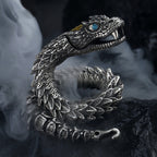 Gothic Dragon Bracelet – Jormungandr World Serpent Viking Hip Hop Rock Statement detail image