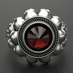 Gothic Skull Ring – Aneka Crystal Zircon Punk Biker Statement detail image - detail view 8