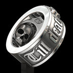 Gothic Skull Ring – Til Death Do Us Part Black Zircon Punk Eternal Love detail image - detail view 4
