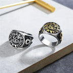 Gothic Stainless Steel Ring – Eye of Horus Amulet Egyptian Punk detail image - detail view 8