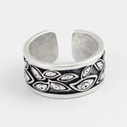 Gothic Statement Ring – Evil Eye with Devil Punk Vintage Retro detail image - detail view 5