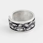 Gothic Statement Ring – Evil Eye with Devil Punk Vintage Retro detail image - detail view 6