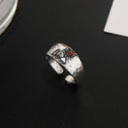 Gothic Statement Ring – Punk with Sunset Valley Nature Vintage detail image - detail view 6