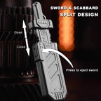 Haptic Fidget Slider – Sky Breaker Metal with Sword & Scabbard Press Mechanism detail image - detail view 5