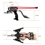 Hunting Slingshot – Professional with Stainless Steel Wrist Rest with Laser Sight detail image - detail view 7