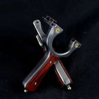 Hunting Slingshot – Tactical with Stainless Steel Wooden Handle with Target Practice detail image - detail view 5