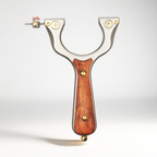 Hunting Slingshot – Tactical with Stainless Steel Wooden Handle with Target Practice product image