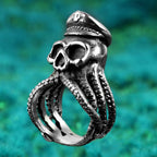 Kraken Octopus Ring – Gothic with Captain Punk Rock Hip Hop Biker Statement detail image