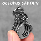 Kraken Octopus Ring – Gothic with Captain Punk Rock Hip Hop Biker Statement detail image - detail view 7