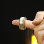 Magnetic Fidget Spinner – RelaxiSpin Rings with Stainless Steel & Brass Rings detail image